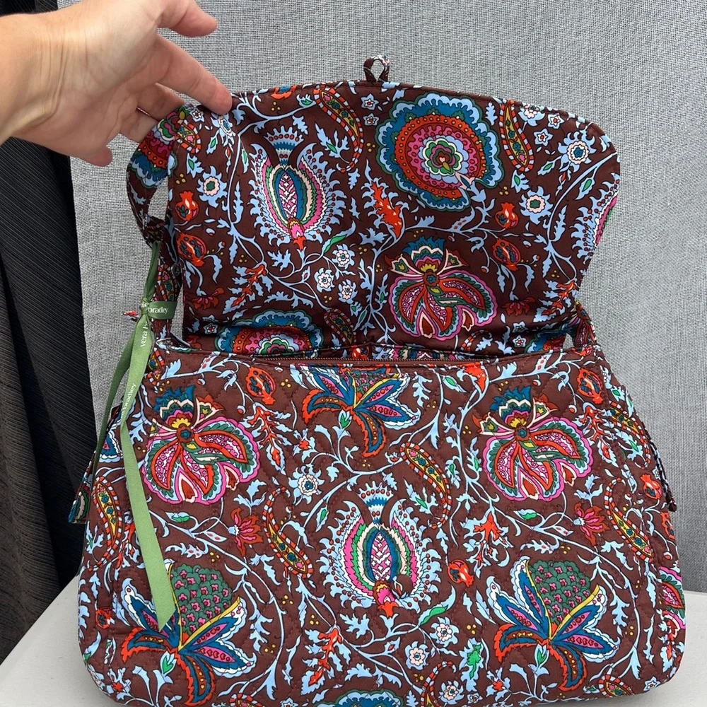 VERA BRADLEY Rothvale Shoulder bag Marrakesh Cinnamon textile floral brown